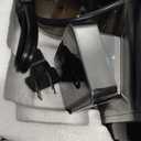 AMZCHEF Coffee Grinder, Burr Coffee Bean Grinder for Home Use with 48 Precise Grind Settings, Detachable Funnel Stand for Espresso, LED Control Panel, Anti-static Design, Silver