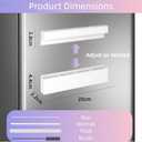 Magnetic Straw Holder for Cabinet, Metal Straw Organizer with Double Sided Adhesive Tape, Reusable Tumbler Straws Storage Dispenser for Fridge Kitchen Counter Cupboard Door(White)