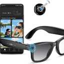 Mingtawn AI Smart Glasses 4K HD Camera, BT Call, 800W Anti-Shake Camera Glasses with Video Recording Dual Mic, Simultaneous Interpretation/GPT Identify Objects, 270mAh Smart Glasses, Photochromic