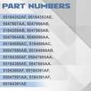 05184352AF Timing Chain Kit with Tensioner & Gear, Fits for 2016-2024 Ram 1500 Durango Promaster Voyager Pacifica Grand Cherokee Wrangler 3.6L, Kit Cadena de Tiempo Replace 05184364AD
