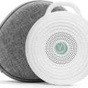 Yogasleep Rohm Portable White Noise Sound Machine + Travel Case in Grey, Sleep Therapy, Crush-Resistant Travel Case, for Adults, Kids & Baby, Noise Blocking & Office Privacy, Registry Gift