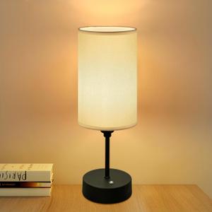Cordless Lamps Table Lamp Warm Small Light Bedroom Office Desk Battery Operated Rechargeable Dimmable Touch 5000mah Led Portable Outdoor Memory Night Patio Dining Wireless Restaurants Home (Black)