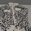 SOLY HUX Women's Plus Size Leopard Blouse Button Down Long Sleeve Shirts Collared Tops Fall Clothes Khaki Leopard XX-Large Plus
