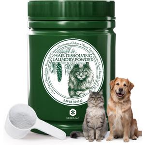 Pet Hair Dissolver for Laundry - Removes 96.7% Dog & Cat Hair, Detergent + Removes Odors & ResidueHE Compatible for Front & Top Load Washers, Septic Safe (36.68 Ounce (Pack of 1)