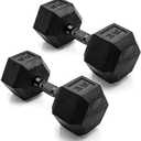 CAP Barbell Coated Dumbbell Weight, Set of 35lb Dumbbells
