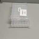 Gospire 36 Grids Clear Plastic Jewelry Box Organizer Storage Container with Removable Dividers (36 Grids - Clear) (2 Pack)