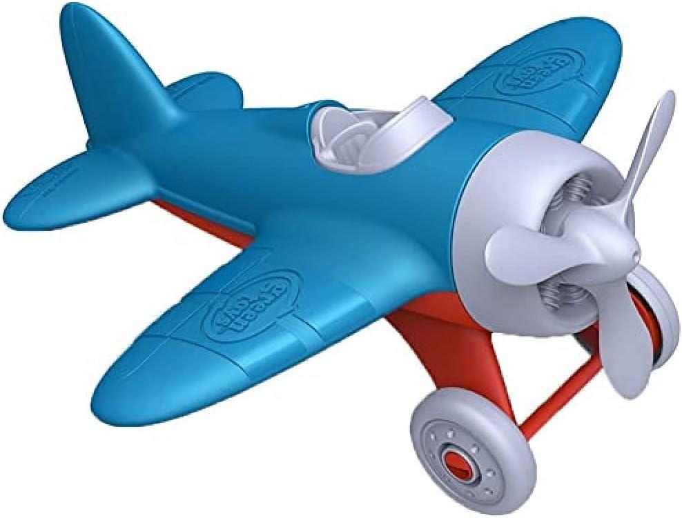 Green Toys Airplane - BPA, Phthalates Free, Blue Air Transport Toy for Introducing Aeronautical Knowledge, Improving Grasping Power. Toy Vehicles