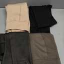 Foaincore 4 Pairs Fleece Lined Tights Women Fleece Lined Leggings Warm Tights Thermal Translucent Leggings for Winter (Pantyhose, Black, Brown, Nude)