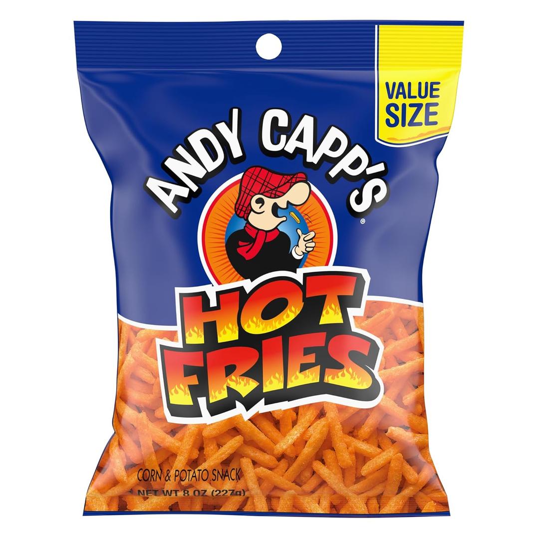Andy Capp's Big Bag Hot Fries, 8 oz, 8 Pack, BBD: OCT 20, 2025
