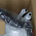 YOUNUOKE Black Dining Chairs Set of 2, Faux Leather Upholstered Kitchen & Dining Room Chairs with Back, Mid Century Modern Minimalist Accent Chair Armless for Guest Reception Waiting Living Room