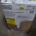 BLACK+DECKER Portable Air Conditioner, 8,000 BTU (3,950 BTU SACC) for Rooms up to 400 Sq. Ft., Portable AC with Follow Me Remote Control and Window Kit, BPACT08WT, White