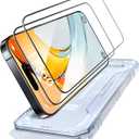 Unbreak Top 9H+ Glass for iPhone 16 pro Screen Protector 12FT Military Armor Shatterproof + Longest Durable, 1:1 Full-Coverage Tempered Glass, Auto-Align Fit Bubble-free, 2-Pack (HD clear)