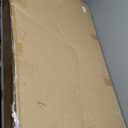 Arched Rattan Wall Mirror  24x36 Inch Boho Elegance with Woven Frame and Wooden Bead Trim, Decorative Mirror for Bathroom Vanity Entryway Living Room