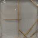 SHEYOYE Neutral Abstract Wall Art Canvas  Beige and Cream Geometric Artwork for Modern Living Room Wall Decor, Minimalist Neutral Wall Art for Bedroom or Office 40x40Inch (Taupe)