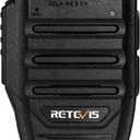 Retevis RB37 RB89 Wireless Walkie Talkie Speaker Microphone,Wireless 5.3 Shoulder Speaker Mic, Only for Ailunce HD2 Retevis RB37 RB89 RT29D 2 Way Radio, with 3.5mm Audio Jack (1 Pack)