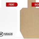 KRATE Tactical Cardboard Targets Competition Paper Silhouette Shooting Target Torso Targets for Shooting Range & Gun Practice w/Rifles, Handguns, & Shotguns