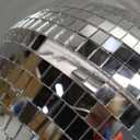 Alytimes Mirror Disco Ball - 8-Inch Cool and Fun Silver Hanging Party Disco Ball Big Party Decorations, Party Design