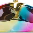 Acrylic Clutch Purse for Women Evening Bag, Irregular Shell Acrylic Purse Box Clutch with Chain for Party Wedding Prom