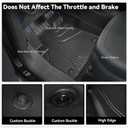 AOMSAZTO Floor Mats & Cargo Liner with Backrest Mat for 2024-2026 GMC Acadia (Only 7 Seats) & Buick Enclave 2025-2026, Custom Fit All Weather TPE Floor Liners Full Set Car Mats