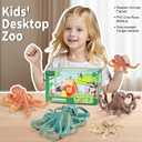 4PCS Octopus Figurines Sea Animal Toys,Plastic Ocean Animals Toys Figures, Realistic Soft Sea Creatures Toys for Kids Boys Girls - Birthday Gifts for Kids Cake Toppers Decoration