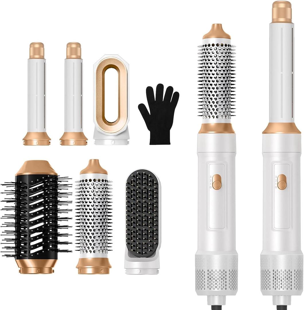 6 in ONE Blow Dryer Brush,Air Curling Iron