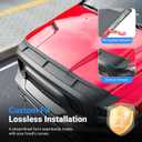 Hood Protector Compatible with 2009-2018 Dodge RAM 1500 Hood Deflector Upgraded TPE Shield Replacement for 2009-2018 Dodge RAM Accessories