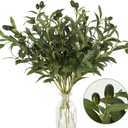Waipfaru 5Pcs Olive Branches for Vases, Faux Olive Tree Branches with Lifelike Olives, Artificial Greenery Stems for Vases Centerpieces Floral Arrangements Decor, 18 Inch