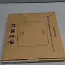 Digital Bathroom Scales for Body Weight, Weight Scale with High Precision Sensors Accurate Round Corner Design LED Display 400lbs/180kg (Black)