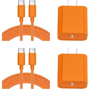 iPhone 17 Pro Max Charger Fast Charging, 2Pack PD 40W Dynamic Power Adapter 6ft Long 60W Woven USB C to Type-C Cable for iPhone 17/Air/17 Pro Max/16/16 Plus/16 Pro/16 Pro Max, iPad Pro/Mini, MacBook