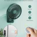 Comoistar Wall Mounted Oscillating Fan with Remote and Timer,8.5 Inch Small RV Fan with 4 Speeds, 90 Oscillation, 120 Adjustable Tilt, 5.92 feet Wire, Quiet Corner Fans for Bedroom, Indoor Bathroom
