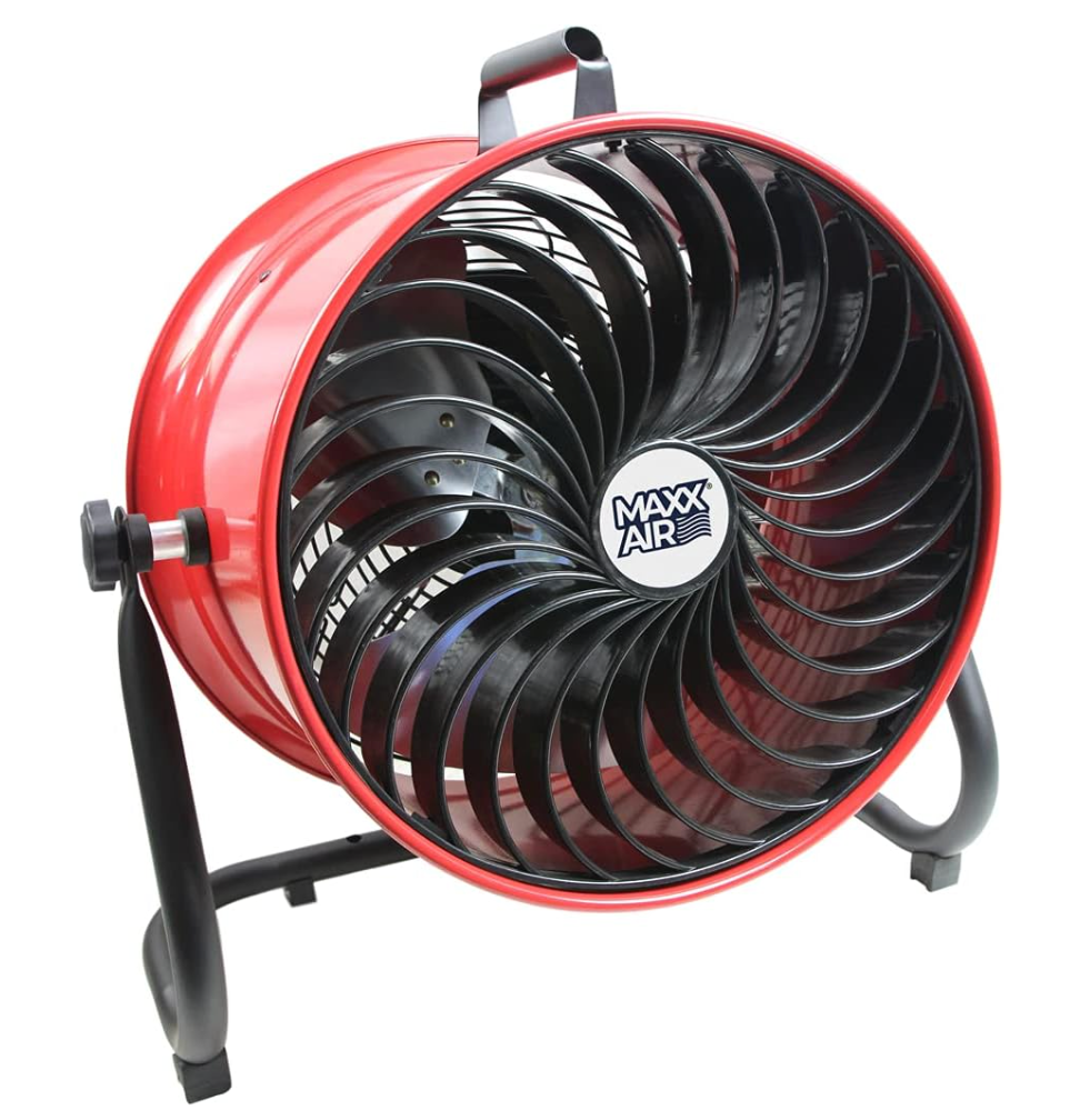Maxxair HVFF 16T RED UPS High Velocity Floor Fan