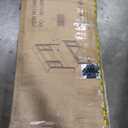 JXQTLINGMU Farmhouse 76" Height Computer Desk with Hutch, Office Desk with Charging Station, Drawers and Storage Cabinet, Workstation for Office Home, Off White