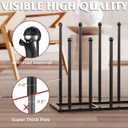 HzTinT Boot Rack, 19.5 Inches Boot Rack Organizer Tall Boots, Stainless Steel Boot Storage Holder, Free Standing Boot Racks for 12 Pairs Entryway, Closet, Black, 2Pack