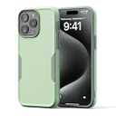 NTG【2023 New Designed for iPhone 15 Pro Max Case, Heavy-Duty Tough Slim Shockproof [2 Layer Structure][Military Grade Protection] Phone Case for iPhone 15 Pro Max(6.7 Inch), Green