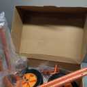 Plant Caddy with Wheels, USA Original Patent, Foldable Plant Dolly Cart with Adjustable Grabbing Arm and Strap, 176 Lbs Heavy Duty Plant Cart for Plant Pots, Indoor & Outdoor Use (Orange)