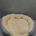 Bedsure Dog Beds for Small Dogs - Round Cat Beds for Indoor Cats, Washable Pet Bed for Puppy and Kitten with Slip-Resistant Bottom, 20 Inches, Misty Lilac | Azure Lilac Soft Plush Pet Bed,Dog Beds for Small Dogs for Puppy and Kittens,Anti-Slip Bottom,Easy to Clean