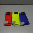 likloks Light Compression Socks (815 mmHg)  Cushioned, Arch Support, Breathable  Sports OvertheCalf Socks Red/Yellow/Blue  3 Pairs, L/XL