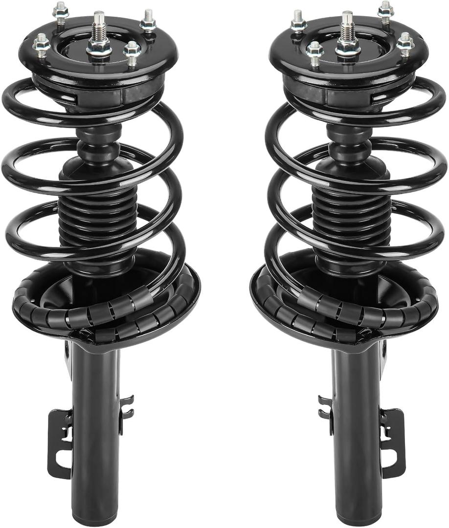 Front Strut Shock Assembly w/Coil Spring Compatible with Ford Five Hundred/Mercury Montego FWD 2005-2007, Replace 172614 172615, Left & Right, 2PCS