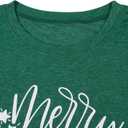 Plus Size Merry Christmas Baseball T-Shirt Women Long Sleeve Holiday Xmas Splicing Tee Tops (XX-Large)
