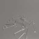 Blulu 3 Inch Valance Clips Window Blind Hidden Clip Clear Plastic Retainer Latent for Horizontal Blind(30 Pieces)