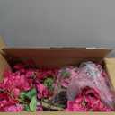 2Pack Artificial Bougainvillea Tree, Faux Silk Floral Tree Bougainvillea Plant with Flowers, Faux UV Resistant Shurbs Trees for Outside,Front Porch,Patio,Balcony Decor
