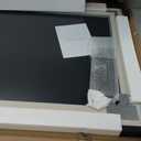 Hasipu Farmhouse Bathroom Mirror, 40"x26" Rustic Wood Framed Wall Mounted Mirror, Gray Vintage Vanity Mirror Barn Door Style Decrative Mirrors (Grey)