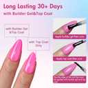SXVME Hot Pink Soft Gel Nail Tips Medium Almond Pre-colored Gel Tips Medium Press on Nails Pre Applied Tip Primer Natural Acrylic Fake Nails Extensions for DIY Nail,300Pcs