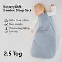 Rayon Made from Bamboo Sleep Sack 18-24 Months 2.5 Tog Winter Warm Ultra Soft Baby Wearable Blanket 2t Toddler Sleep Sack for Babies Unisex Girl Boy 2-Way Zipper Quilted Thick Baby Sleeping Bag