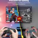 3 x WAXITY [Fit For switch1/2] Hand Grips for Switch 2 (2025)/OLED, Ergonomic Comfort&Wear-Resistant Handle Grips for Joy Cons Controller Accessories Kit Control Handle for Switch 2 (Black)