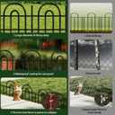 Decorative Garden Fence, 15 Panels No Dig Fence, 21.25 ft(L) x 13 in(H) Animal Barrier for Dogs Rabbits, Rustproof Metal Arched Decorative Garden Fences for Flower Bed, Outdoor, Yard, Patio
