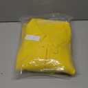 Allegra K Women's Winter Overcoat Mid-Long Stand Collar Single Breasted Coat Outerwear (Large, Yellow)