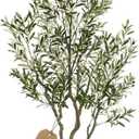 8ft Faux Olive Tree Artificial Indoor,Fake Olive Tree with Pot,Large Olive Branches and Lifelike Fruits,for Home Office House Living Room Decor