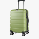 KROSER Hardside Expandable Carry On Luggage with Spinner Wheels & Built-in TSA Lock, Durable Suitcase Rolling Luggage with USB Port, Carry-On 20-Inch, Green