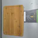 Bamboo Cutting Boards for Kitchen,Carbonized Wood Cutting Board with Deep Juice Groove for Chopping Meat, Vegetables, Fruits, Nuts,Lightweight & Durable,Ideal Kitchen Gift
